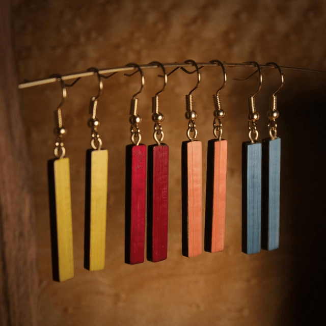 Les rectangles paille colorées 