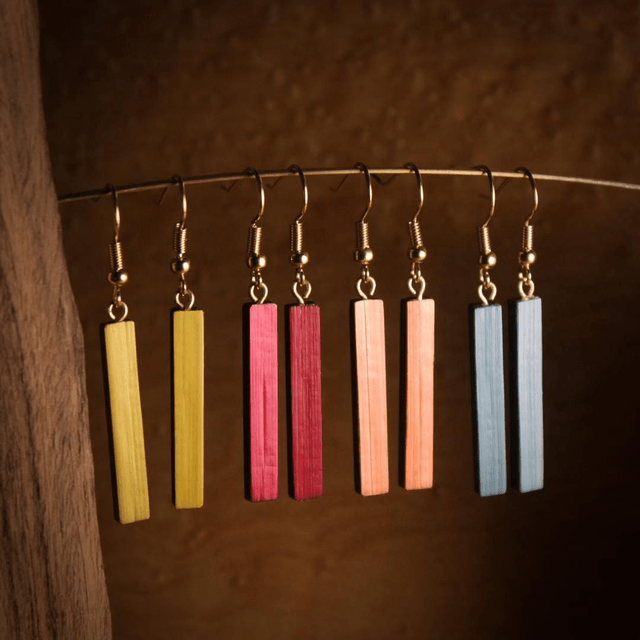 Les rectangles paille colorées 