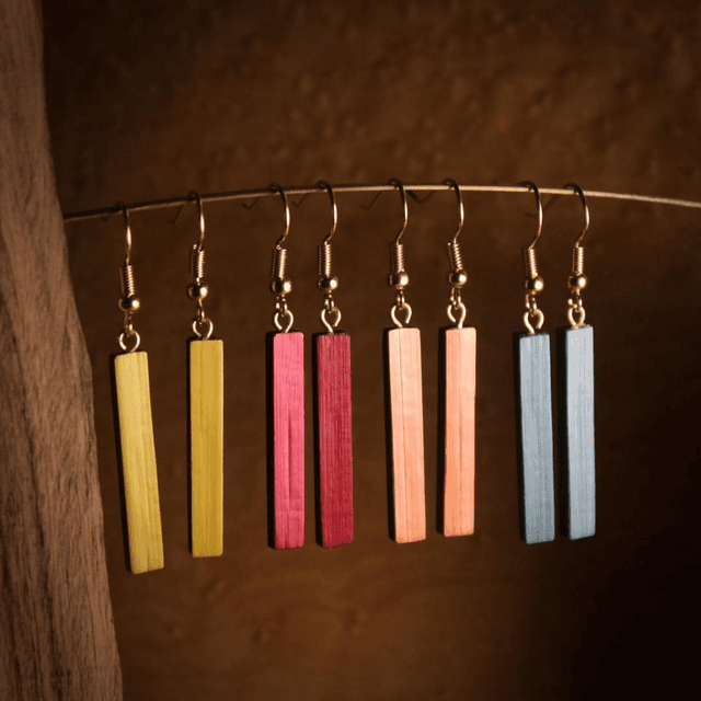 Les rectangles paille colorées 